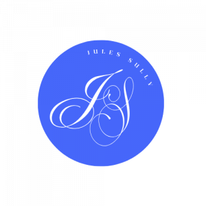 Logo du site de Jules Sully.en bleu et blanc