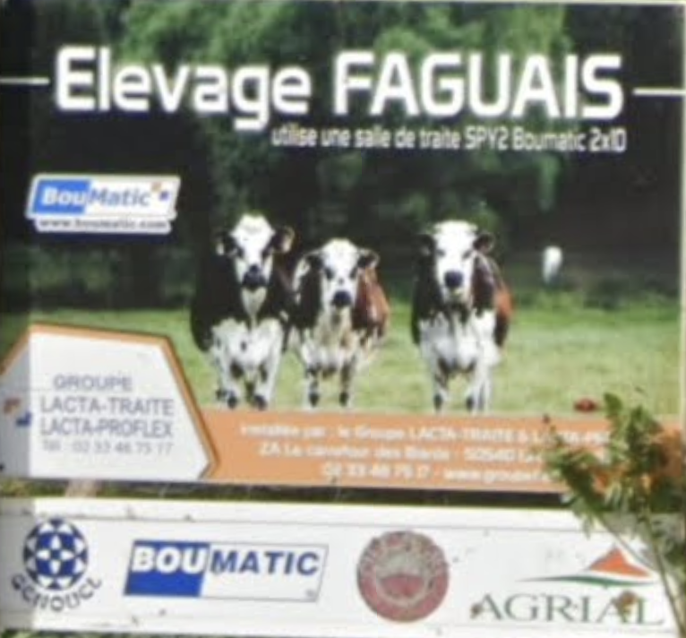 panneau d'entrée de la Ferme “Élevage Faguais”, GAEC FAGUAIS